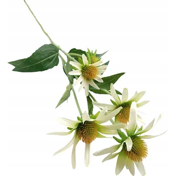 umělá květina UMĚLÁ BÍLÁ TŘAPATKA VĚTVIČKA DEKORACE VYSOKÁ KVALITA 74 CM