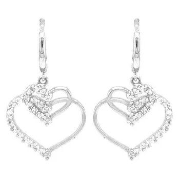 Náušnice Zlaté Náušnice Srdíčka se Zirkony 7120030