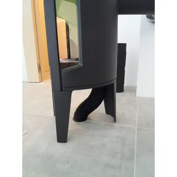 Krbová kamna Komíny CZ Ohebné potrubí černé pro externí přívod vzduchu 100-3m