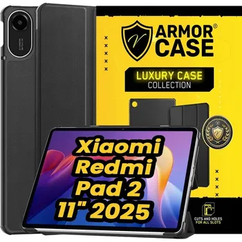 Pouzdro na tablet Luxusní ochranné pouzdro Luxury pro Xiaomi Redmi Pad 2 11" 2025 Černé