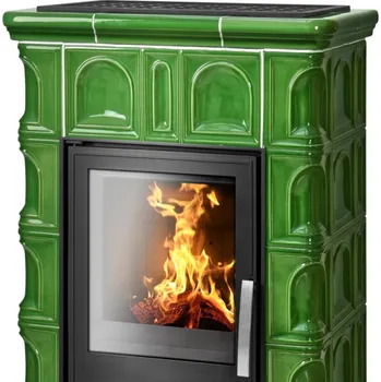 ABX BRITANIA KP I KACHLOVÝ SOKL s teplovodním výměníkem 6,9kW (tabakbraun (Kerkotherm))