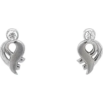 Náušnice Náušnice se Zirkony z Bílého Zlata 7120224