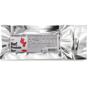 ProteinaCo Proteinová tyčinka s hovězím masem - chilli, 50 g