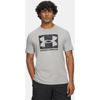Pánské oblečení Under Armour Pánské tričko UA ABC CAMO BOXED LOGO SS 1361673-069 Šedá MD