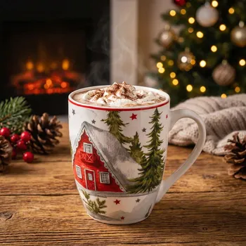 Vánoční porcelánový hrnek ALTOM DESIGN WINTER TIME 370 ml