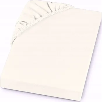 Prostěradlo PROSTĚRADLO JERSEY S GUMOU 140x200 + 25 CM BOKY - BARVA KRÉMOVÁ