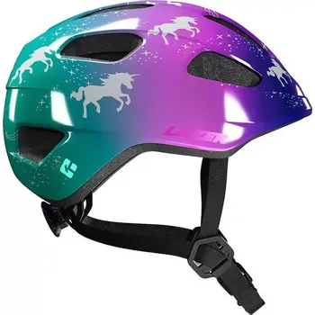 Cyklistická přilba Lazer Helmets Dětská helma Lazer Nutz KinetiCore 2.0, třpytiví jednorožci velikost 50-56