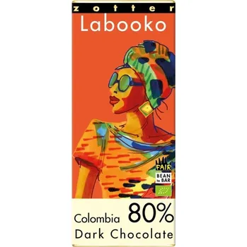 Čokoláda Zotter Bio hořká čokoláda 80% - Kolumbie, 70g