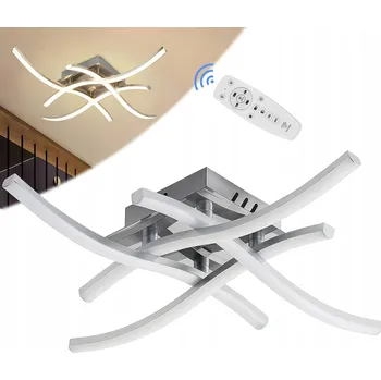 STROPNÍ SVÍTIDLO STROPNÍ SVÍTIDLO LED LUSTR NA OMÍTKU BÍLÁ TEPLÁ DO OBÝVÁKU KUCHYNĚ