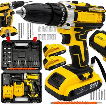 Vrtačka AKU VRTAČKA 21,6 V ŽLUTÝ + 2 AKUMULÁTORY V KUFRU