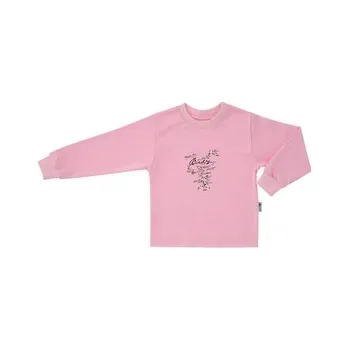 Kojenecký body Dětské tričko dlouhý rukáv Ptáčci vel. 98 - 116; Barva: růžová; Velikost: 98