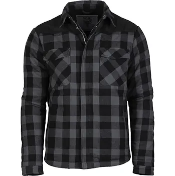 Pánská casual bunda Bunda zateplená Mil-Tec Lumber - černá-šedá, 3XL