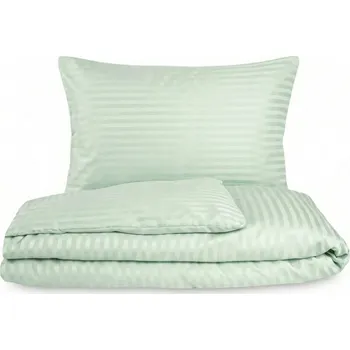 Povlečení Kvalitex satén povlečení s proužkem OLIVOVÉ 1+2, 240x200, 70x90cm