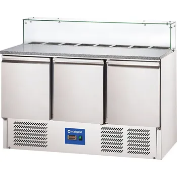 Pizza stůl s nástavbou Stalgast 402 l