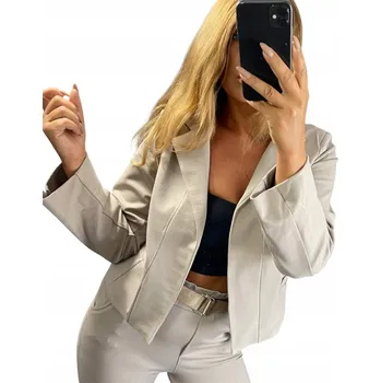 Dámské oblečení M332 ELEGANTNÍ BÉŽOVÁ SAKO BOLIER vel. 36 (S)