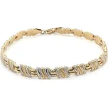 Zlatý Dámský Náramek z Kombinovaného Zlata 7010306