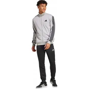 Podprsenka Adidas Teplákovka Sportswear Basic 3-Stripes Velikost S Šedá - JI8876