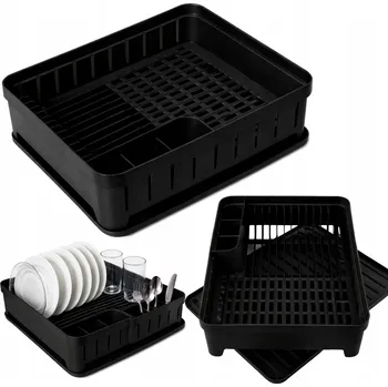 Odkapávač na nádobí Odkapávač Na Nádobí Odkapávač na talíře Kuchyňský skládací příbor + podložka 40x32