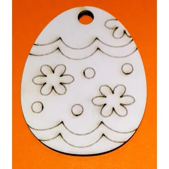 Velikonoční dekorace Kraslice malá dřevěná tloušťka 3mm