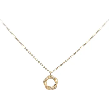 Náhrdelník Zlatý Náhrdelník se Zirkony 7040464