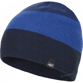 Čepice 4F zimní čepice beanie modrá, univerzální velikost
