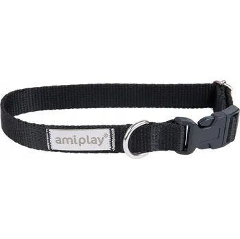 Obojek pro psa AMIPLAY Nastavitelný obojek řady Samba, vel. L, černý