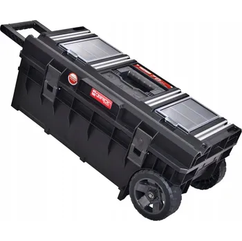 Bedna na nářadí Qbrick na kolečkách 50 l s organizačními přihrádkami