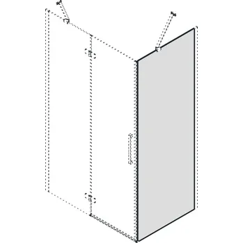 GELCO TRINITY sklo boční stěny, 1000mm, sklo čiré (GT5610C)