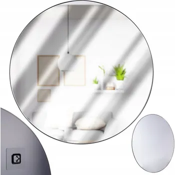 Zrcadlo Zrcadlo nástěnné černé kulaté 55 cm