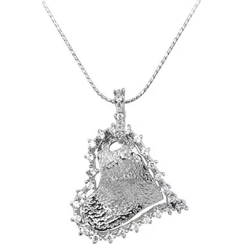 Přívěsek Přívěsek Srdce se Zirkony z Bílého Zlata 7151030