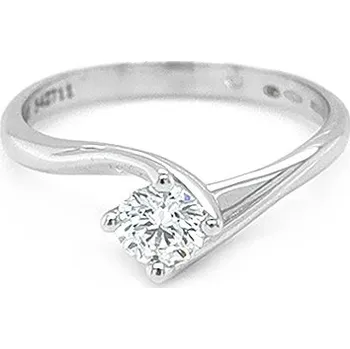 Prsten Zlatý Zásnubní Prsten s Diamantem B200024