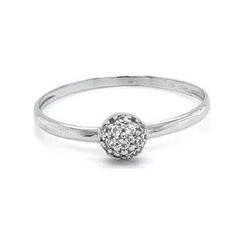 Prsten Prsten se Zirkony z Bílého Zlata 7131232