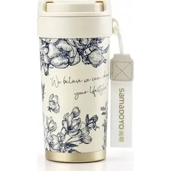 Termohrnek Stylový Termohrnek Samadoyo MC_10 – 500 ml, Vintage blue