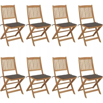 Zahradní židle VidaXL dřevěná hnědá