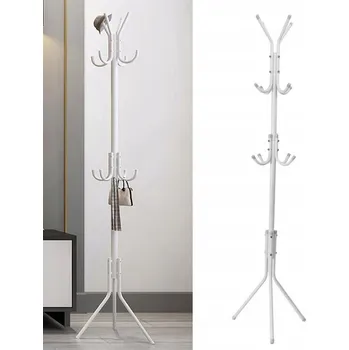 Věšák STOJACÍ VĚŠÁK NA OBLEČENÍ KOVOVÝ S 9 HÁČKY