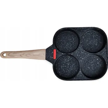 Pánev Vezo granitová pánev se 4 přihrádkami na vejce a lívance / palačinky