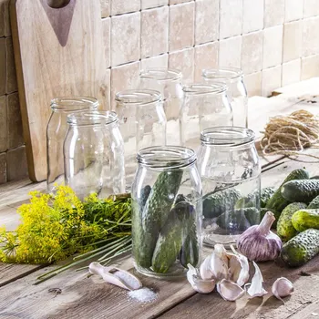 Skleněné zavařovací sklenice typu twist GLOSS 0,9 l 8 ks.