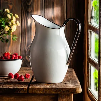 Smaltovaný džbán na vodu / váza OLKUSKIE WYROBY EMALIOWANE 2,6 l