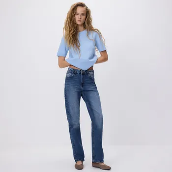 Dámské džíny Reserved - Džíny straight - tmavomodrá - 750FZ-59J - 750FZ-59J-36