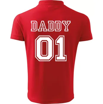 Pánská košile Family Team-táta - Polokošile pánská Pique Polo 203 - 4XL ( Červená )