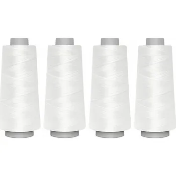 Sada nití PES OVERLOCK 120 TOLDI (4x2500m) barva bílá