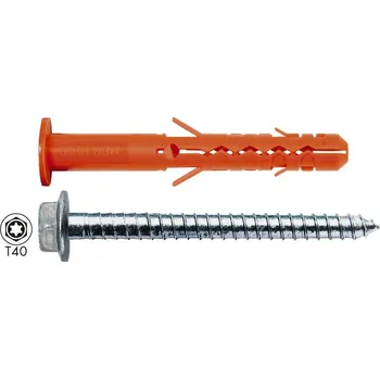 Hmoždinka MBRK-STB 10 x 60 vrut 6-hran-límec- konstrukční do betonu - hmoždinka nylonová mungo