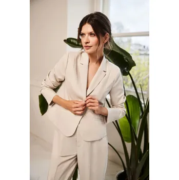 Dámské sako Moodo Dámské Krátké sako béžové Moodo Béžová 46 (3010401)