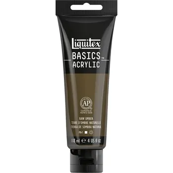 Výtvárné potřeby Liquitex Basics Umělecká barva akrylová, surová ambra, 118 ml&nbsp;1046331