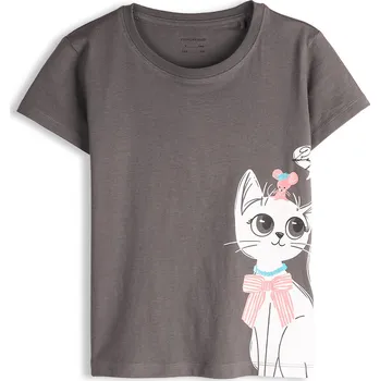 Dívčí oblečení GATE Bavlněné tričko s potiskem 3Y 426-0139/864