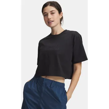 Dámské tričko Under Armour Dámské tričko UA W SCRIPTHEART CROP SS 6011506-001 Černá LG