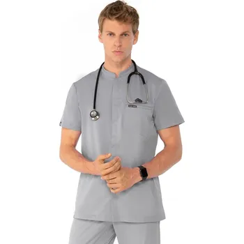 Zdravotnický oděv Lékařská pánská halena Louis Lanier ROCHEFORT Barva: Šedá, Velikost: XL