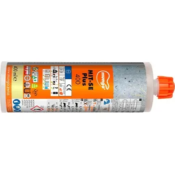 Průmyslové lepidlo MUNGO MIT-SE Plus 400 ml chemická malta vinylesterová, bez styrenu, vč.2 míchadel, ETA 1