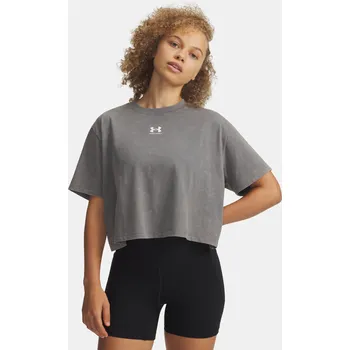 Dámské tričko Under Armour Dámské tričko UA Rival Boxy Tee Wash 6011065-709 Zelená MD