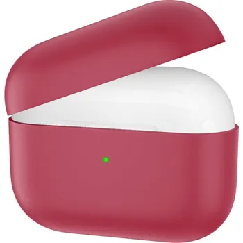 Pouzdro na mobilní telefon Silikonový obal pro AirPods 3 - vínový